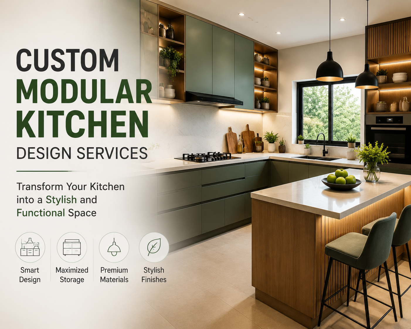 Custom modular kitchen design services